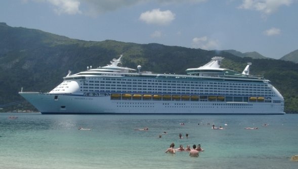 Cruise Ship in Caribbean photo